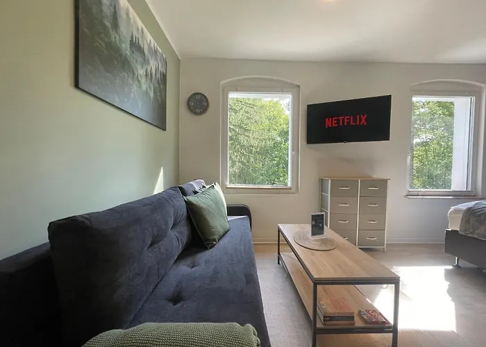 Vorstadtoase - 3 Personen - Mit Queensize-bett, Badewanne, Schlafcouch, Parken, Netflix, Naehe Ber شقة *